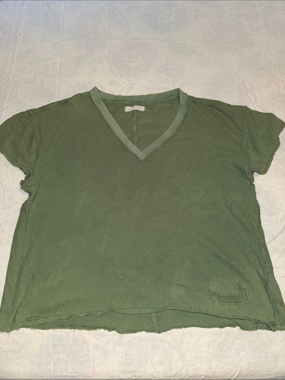 Free People We The Free Joni Tee in Laurel Green - Size Small